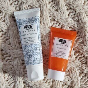 New ORIGINS Ginzing Face Scrub Cleanser + Precipitation Body Moisture Recovery